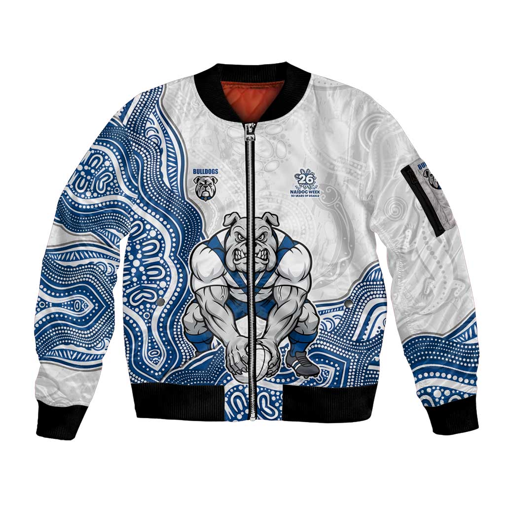 Canterbury-Bankstown Bulldogs NAIDOC Week 2026 Sleeve Zip Bomber Jacket First Nations of Australia Aboriginal Mascot Rugby