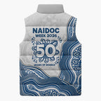 Canterbury-Bankstown Bulldogs NAIDOC Week 2026 Sleeveless Puffer Jacket First Nations of Australia Aboriginal Mascot Rugby