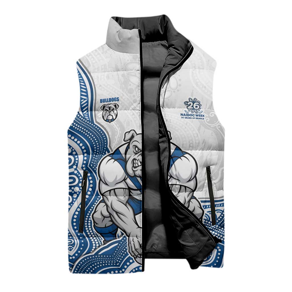 Canterbury-Bankstown Bulldogs NAIDOC Week 2026 Sleeveless Puffer Jacket First Nations of Australia Aboriginal Mascot Rugby