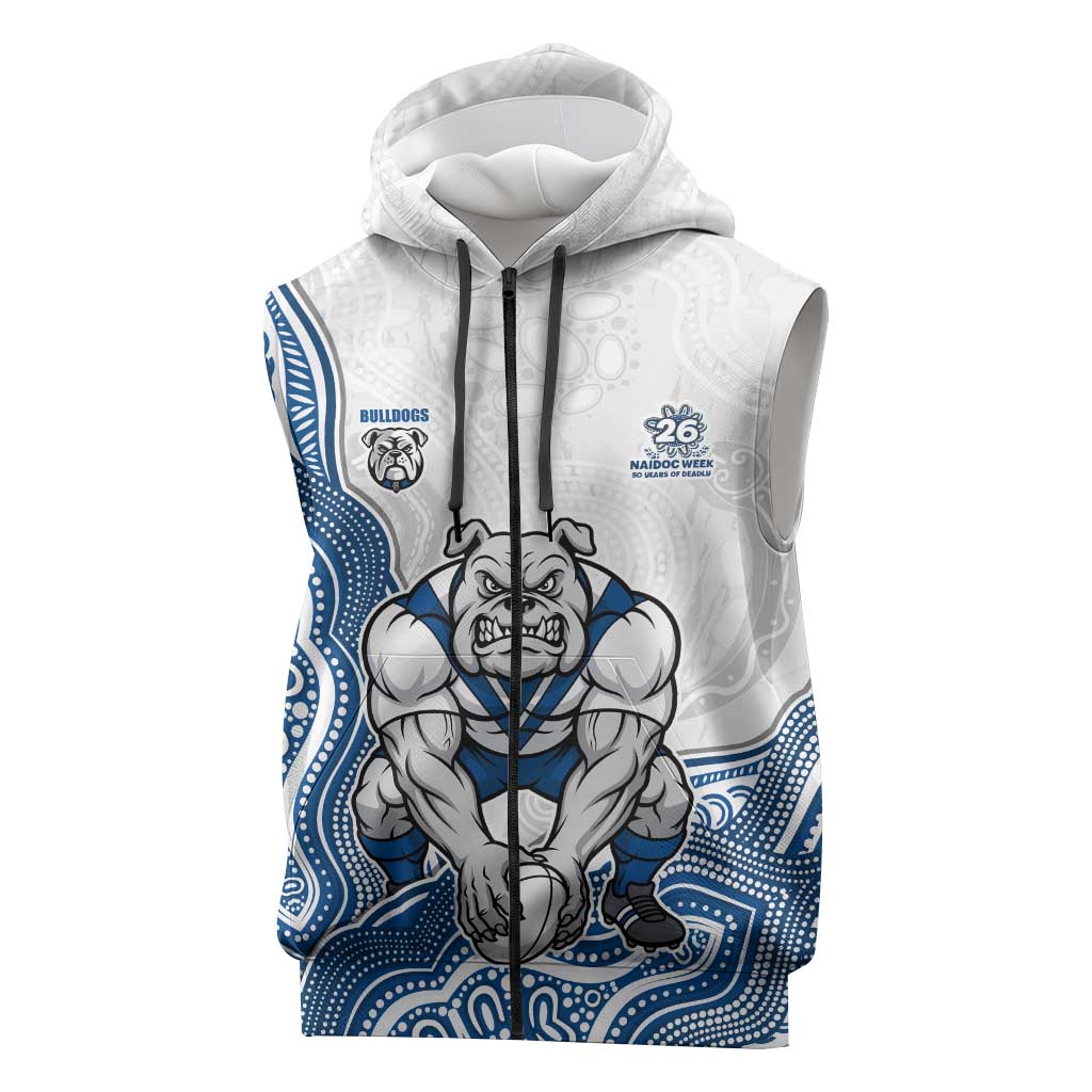 Canterbury-Bankstown Bulldogs NAIDOC Week 2026 Sleeveless Zip Hoodie First Nations of Australia Aboriginal Mascot Rugby