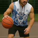 Canterbury-Bankstown Bulldogs NAIDOC Week 2026 Sleeveless Zip Hoodie First Nations of Australia Aboriginal Mascot Rugby