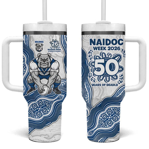 Canterbury-Bankstown Bulldogs NAIDOC Week 2026 Tumbler With Handle First Nations of Australia Aboriginal Mascot Rugby