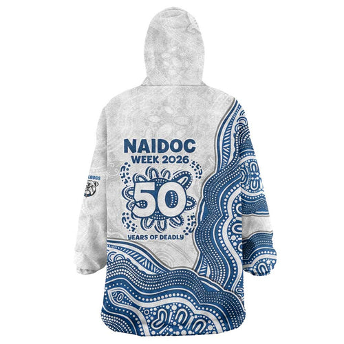 Canterbury-Bankstown Bulldogs NAIDOC Week 2026 Wearable Blanket Hoodie First Nations of Australia Aboriginal Mascot Rugby