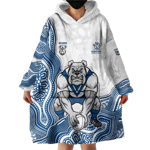 Canterbury-Bankstown Bulldogs NAIDOC Week 2026 Wearable Blanket Hoodie First Nations of Australia Aboriginal Mascot Rugby