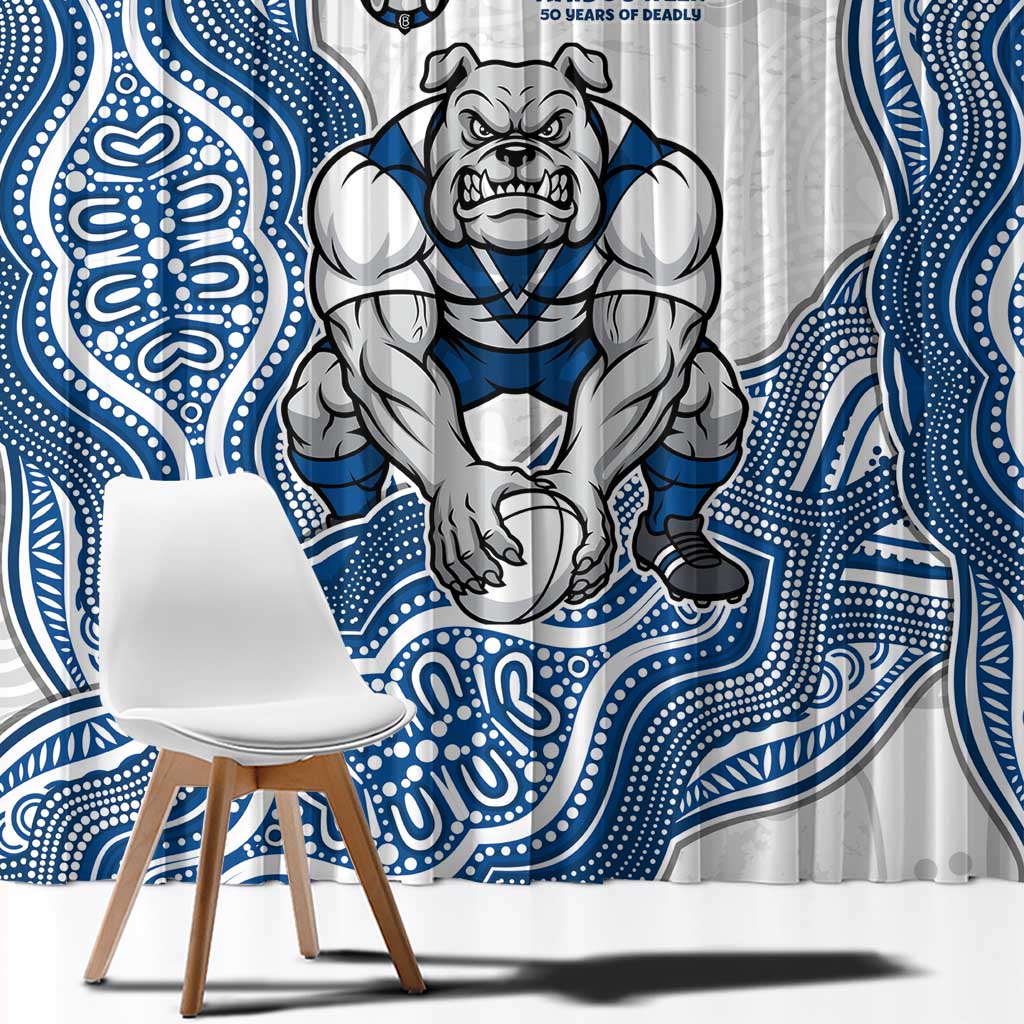 Canterbury-Bankstown Bulldogs NAIDOC Week 2026 Window Curtain First Nations of Australia Aboriginal Mascot Rugby