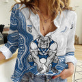 Canterbury-Bankstown Bulldogs NAIDOC Week 2026 Women Casual Shirt First Nations of Australia Aboriginal Mascot Rugby