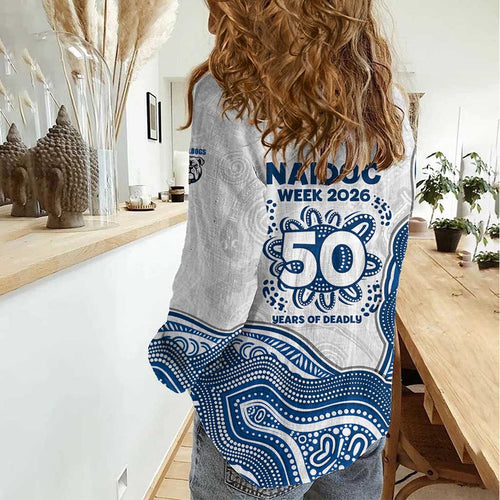 Canterbury-Bankstown Bulldogs NAIDOC Week 2026 Women Casual Shirt First Nations of Australia Aboriginal Mascot Rugby