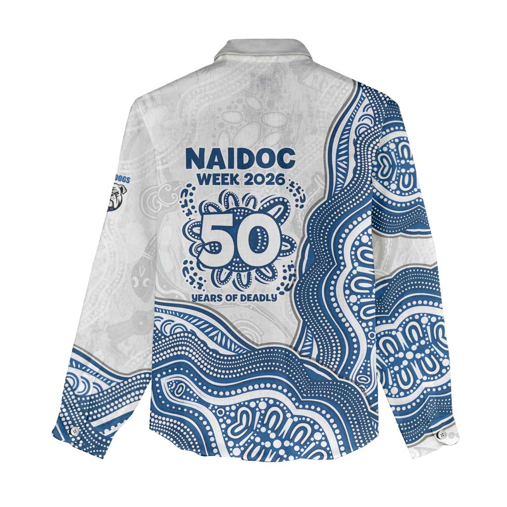 Canterbury-Bankstown Bulldogs NAIDOC Week 2026 Women Casual Shirt First Nations of Australia Aboriginal Mascot Rugby