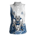 Canterbury-Bankstown Bulldogs NAIDOC Week 2026 Women Sleeveless Polo Shirt First Nations of Australia Aboriginal Mascot Rugby