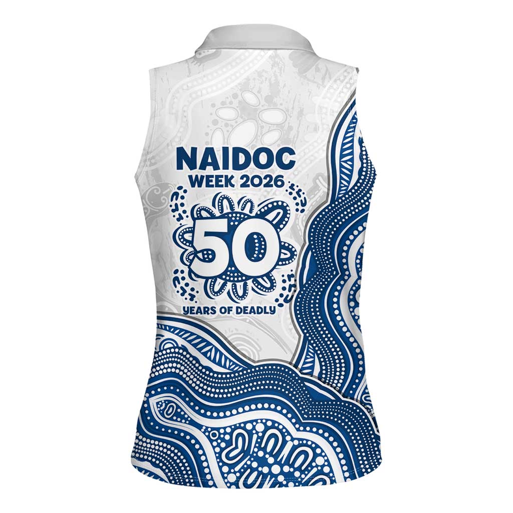 Canterbury-Bankstown Bulldogs NAIDOC Week 2026 Women Sleeveless Polo Shirt First Nations of Australia Aboriginal Mascot Rugby