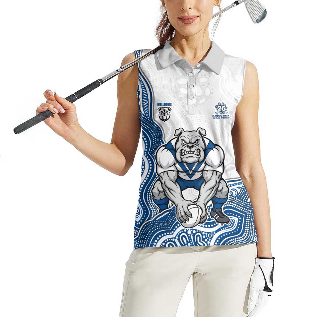 Canterbury-Bankstown Bulldogs NAIDOC Week 2026 Women Sleeveless Polo Shirt First Nations of Australia Aboriginal Mascot Rugby