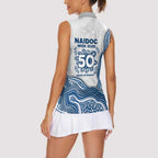Canterbury-Bankstown Bulldogs NAIDOC Week 2026 Women Sleeveless Polo Shirt First Nations of Australia Aboriginal Mascot Rugby