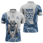 Canterbury-Bankstown Bulldogs NAIDOC Week 2026 Zipper Polo Shirt First Nations of Australia Aboriginal Mascot Rugby