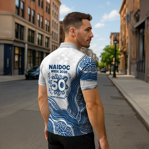 Canterbury-Bankstown Bulldogs NAIDOC Week 2026 Zipper Polo Shirt First Nations of Australia Aboriginal Mascot Rugby