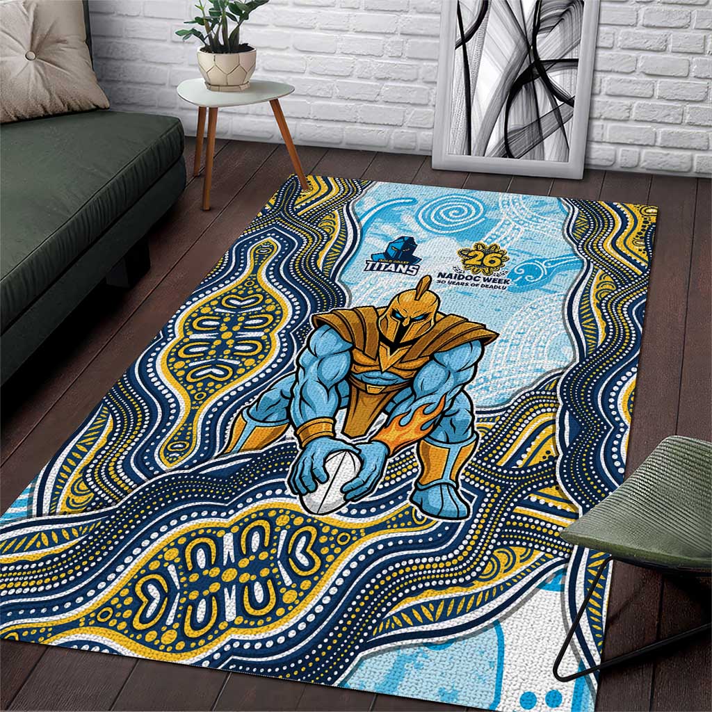 Gold Coast Titans NAIDOC Week 2026 Area Rug First Nations of Australia Aboriginal Mascot Rugby