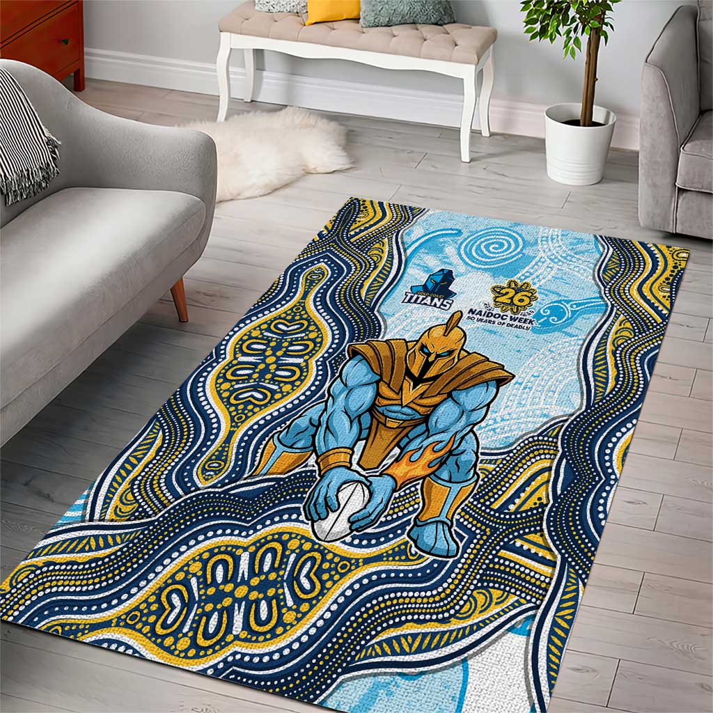 Gold Coast Titans NAIDOC Week 2026 Area Rug First Nations of Australia Aboriginal Mascot Rugby