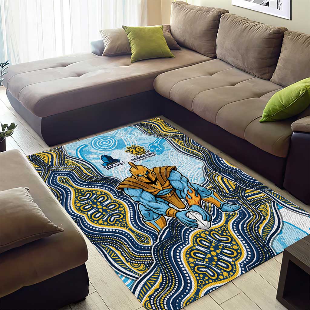 Gold Coast Titans NAIDOC Week 2026 Area Rug First Nations of Australia Aboriginal Mascot Rugby