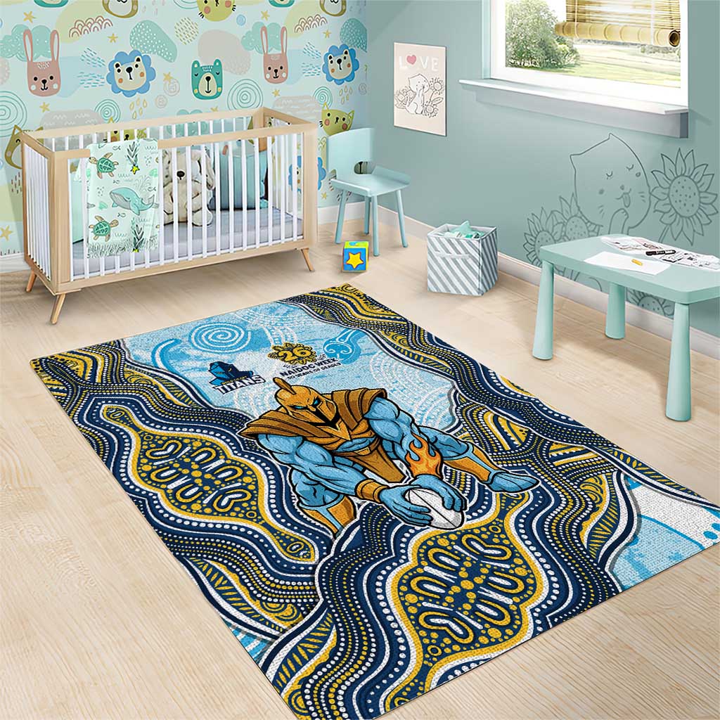 Gold Coast Titans NAIDOC Week 2026 Area Rug First Nations of Australia Aboriginal Mascot Rugby