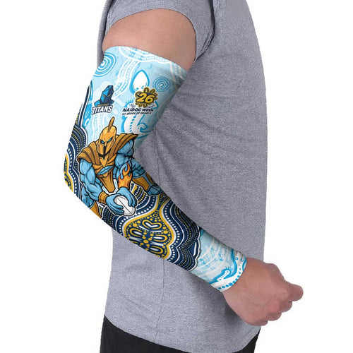 Gold Coast Titans NAIDOC Week 2026 Arm Sleeves First Nations of Australia Aboriginal Mascot Rugby