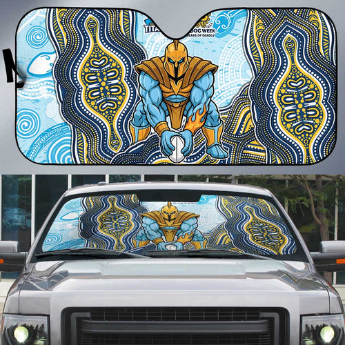 Gold Coast Titans NAIDOC Week 2026 Auto Sun Shade First Nations of Australia Aboriginal Mascot Rugby