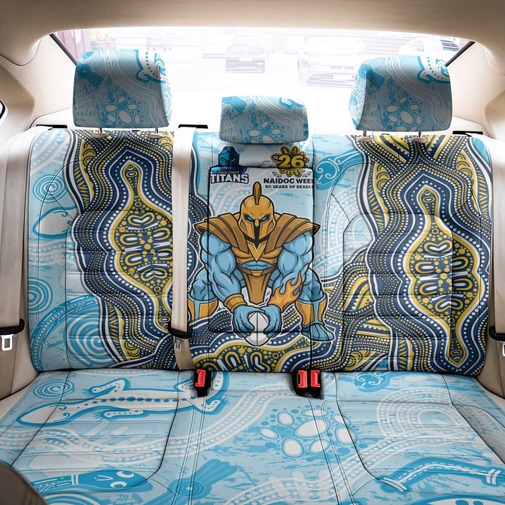 Gold Coast Titans NAIDOC Week 2026 Back Car Seat Cover First Nations of Australia Aboriginal Mascot Rugby