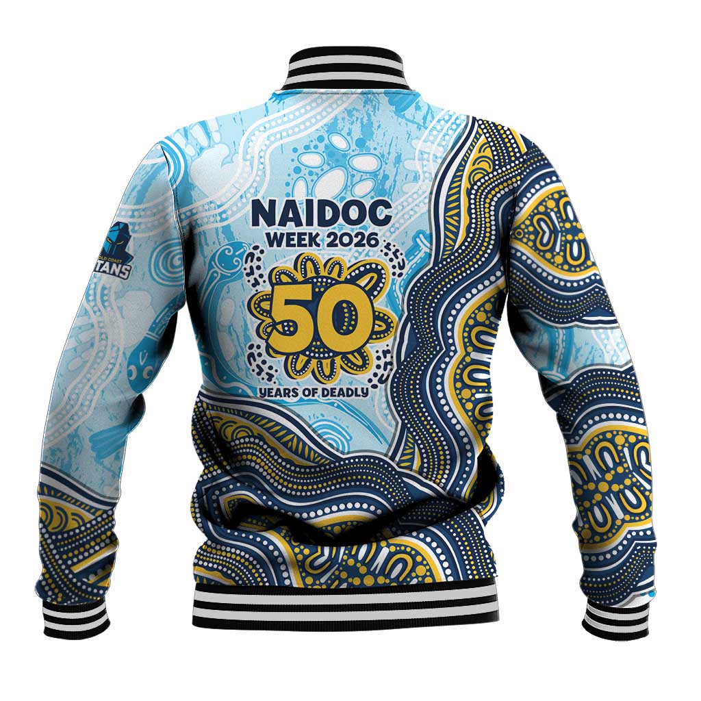 Gold Coast Titans NAIDOC Week 2026 Baseball Jacket First Nations of Australia Aboriginal Mascot Rugby