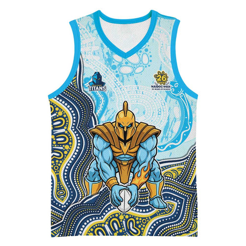 Gold Coast Titans NAIDOC Week 2026 Basketball Jersey First Nations of Australia Aboriginal Mascot Rugby