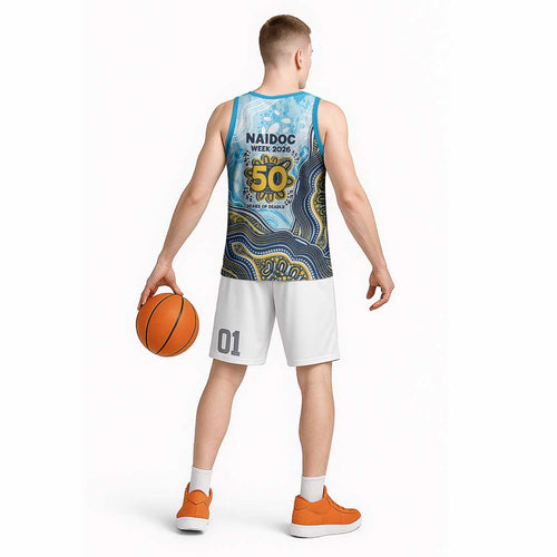 Gold Coast Titans NAIDOC Week 2026 Basketball Jersey First Nations of Australia Aboriginal Mascot Rugby