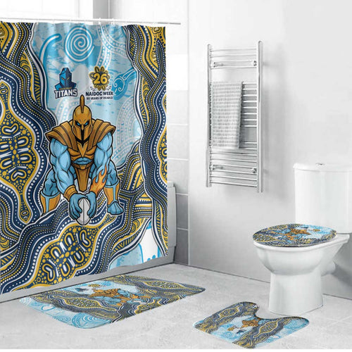 Gold Coast Titans NAIDOC Week 2026 Bathroom Set First Nations of Australia Aboriginal Mascot Rugby