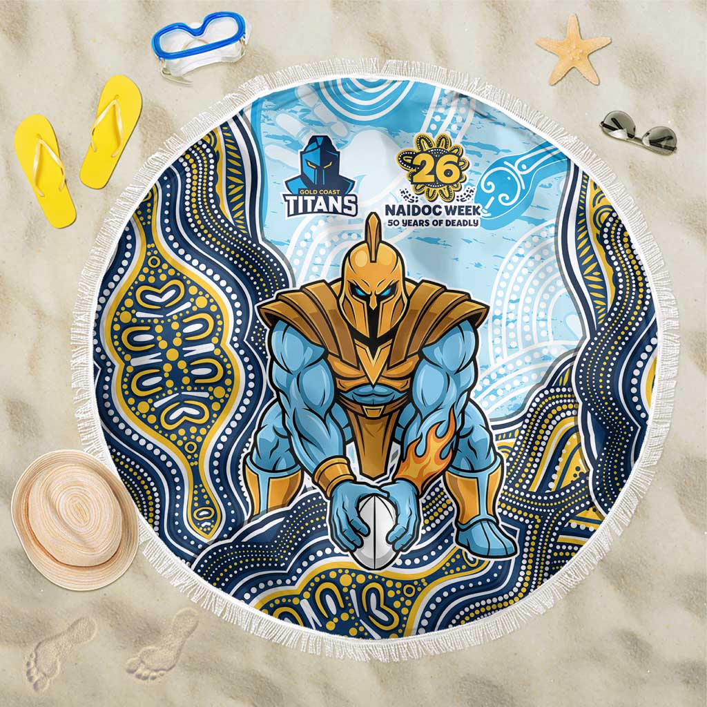 Gold Coast Titans NAIDOC Week 2026 Beach Blanket First Nations of Australia Aboriginal Mascot Rugby