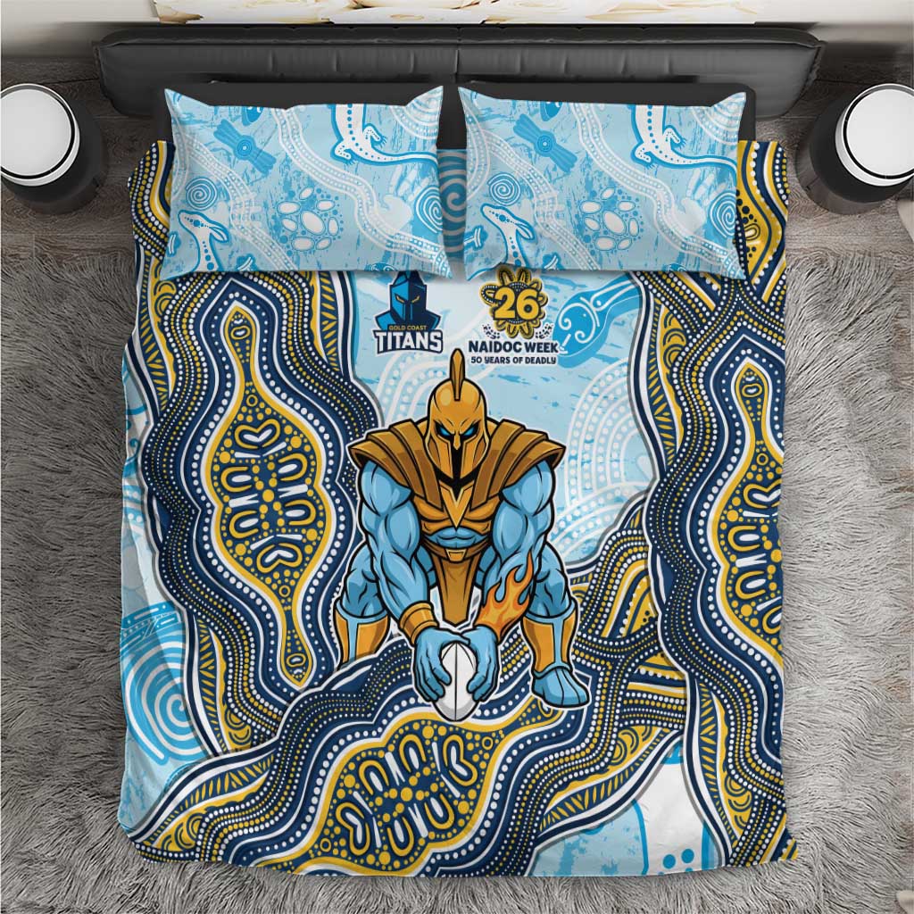 Gold Coast Titans NAIDOC Week 2026 Bedding Set First Nations of Australia Aboriginal Mascot Rugby