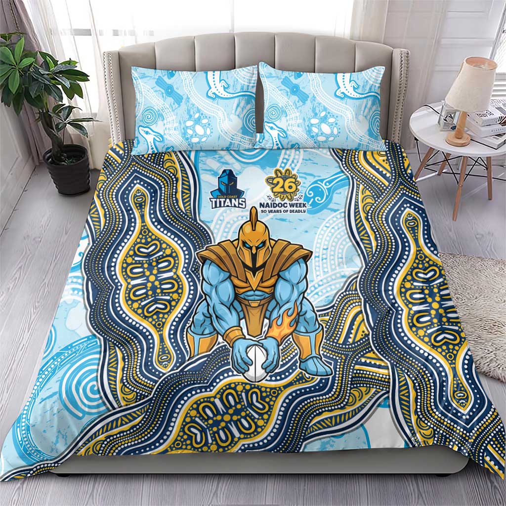 Gold Coast Titans NAIDOC Week 2026 Bedding Set First Nations of Australia Aboriginal Mascot Rugby