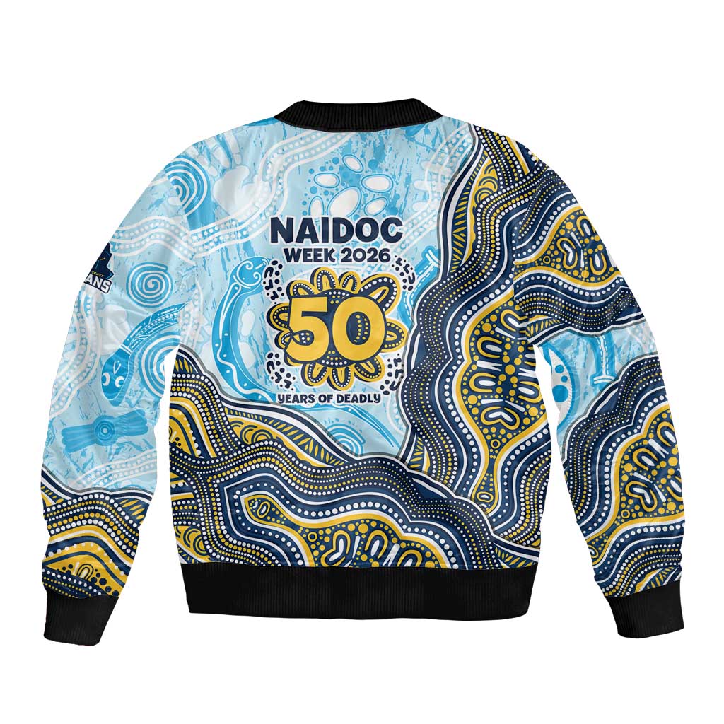 Gold Coast Titans NAIDOC Week 2026 Bomber Jacket First Nations of Australia Aboriginal Mascot Rugby