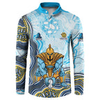 Gold Coast Titans NAIDOC Week 2026 Button Sweatshirt First Nations of Australia Aboriginal Mascot Rugby