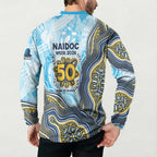 Gold Coast Titans NAIDOC Week 2026 Button Sweatshirt First Nations of Australia Aboriginal Mascot Rugby