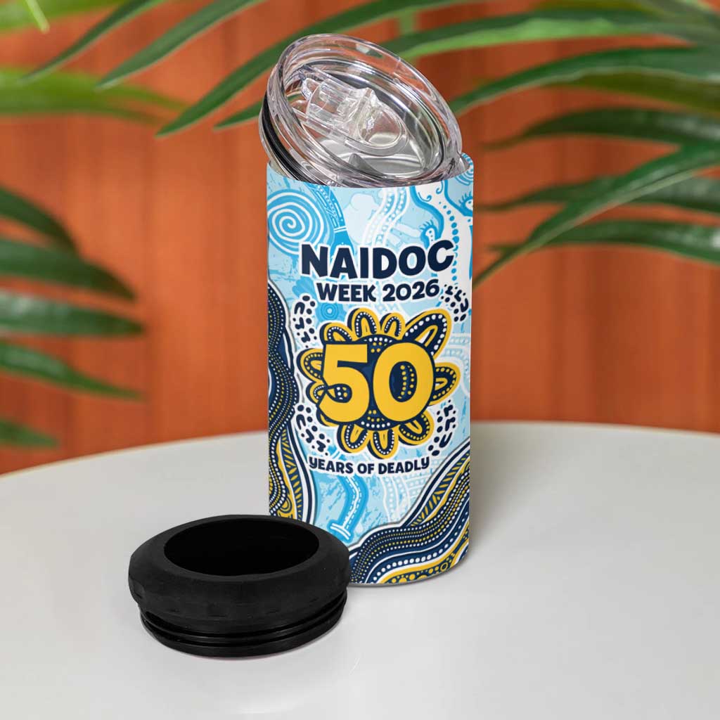 Gold Coast Titans NAIDOC Week 2026 4 in 1 Can Cooler Tumbler First Nations of Australia Aboriginal Mascot Rugby