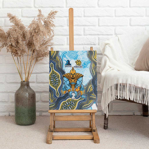 Gold Coast Titans NAIDOC Week 2026 Canvas Wall Art First Nations of Australia Aboriginal Mascot Rugby