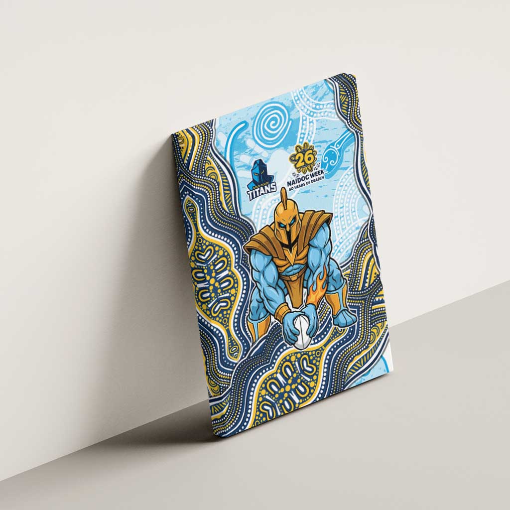 Gold Coast Titans NAIDOC Week 2026 Canvas Wall Art First Nations of Australia Aboriginal Mascot Rugby