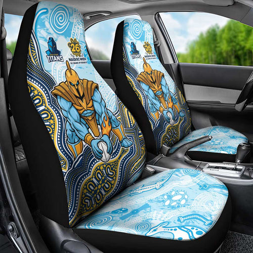 Gold Coast Titans NAIDOC Week 2026 Car Seat Cover First Nations of Australia Aboriginal Mascot Rugby