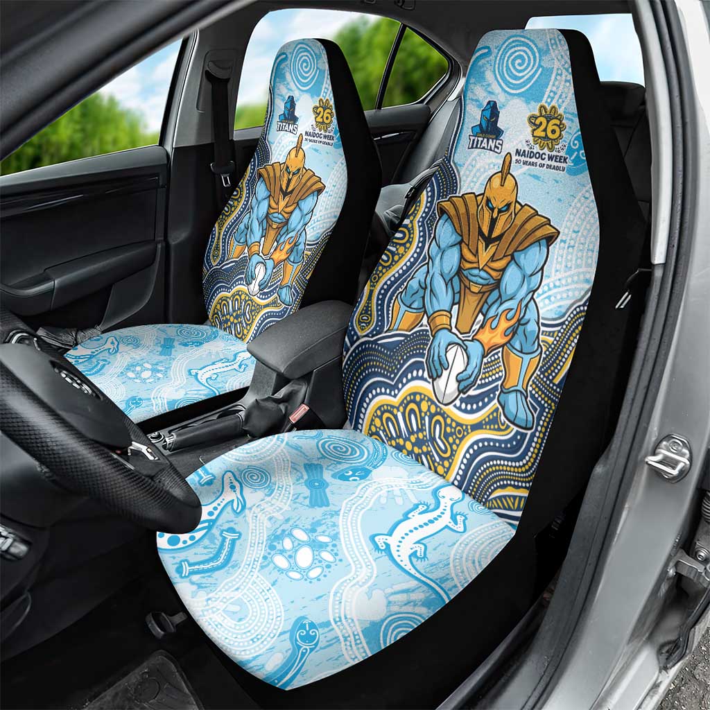 Gold Coast Titans NAIDOC Week 2026 Car Seat Cover First Nations of Australia Aboriginal Mascot Rugby