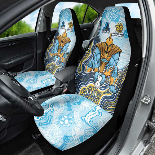 Gold Coast Titans NAIDOC Week 2026 Car Seat Cover First Nations of Australia Aboriginal Mascot Rugby