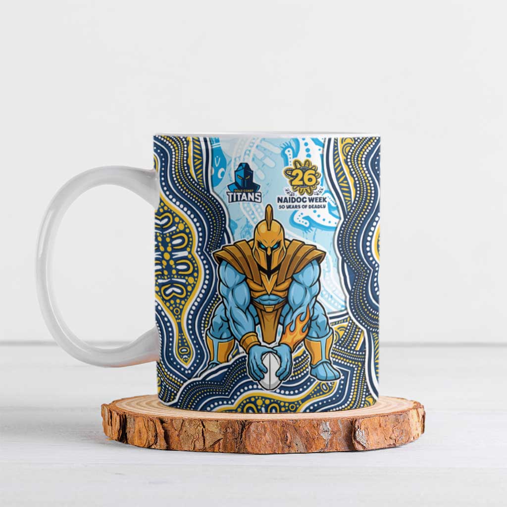 Gold Coast Titans NAIDOC Week 2026 Ceramic Mug First Nations of Australia Aboriginal Mascot Rugby