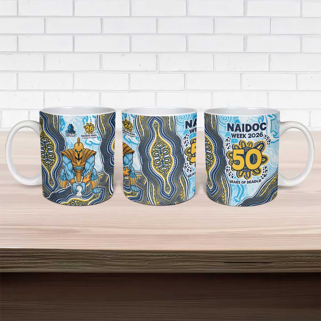 Gold Coast Titans NAIDOC Week 2026 Ceramic Mug First Nations of Australia Aboriginal Mascot Rugby