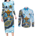 Gold Coast Titans NAIDOC Week 2026 Couples Matching Long Sleeve Bodycon Dress and Long Sleeve Button Shirt First Nations of Australia Aboriginal Mascot Rugby