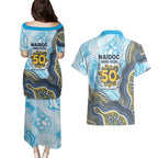 Gold Coast Titans NAIDOC Week 2026 Couples Matching Puletasi and Hawaiian Shirt First Nations of Australia Aboriginal Mascot Rugby
