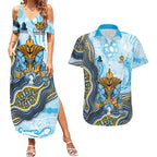 Gold Coast Titans NAIDOC Week 2026 Couples Matching Summer Maxi Dress and Hawaiian Shirt First Nations of Australia Aboriginal Mascot Rugby