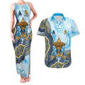 Gold Coast Titans NAIDOC Week 2026 Couples Matching Tank Maxi Dress and Hawaiian Shirt First Nations of Australia Aboriginal Mascot Rugby