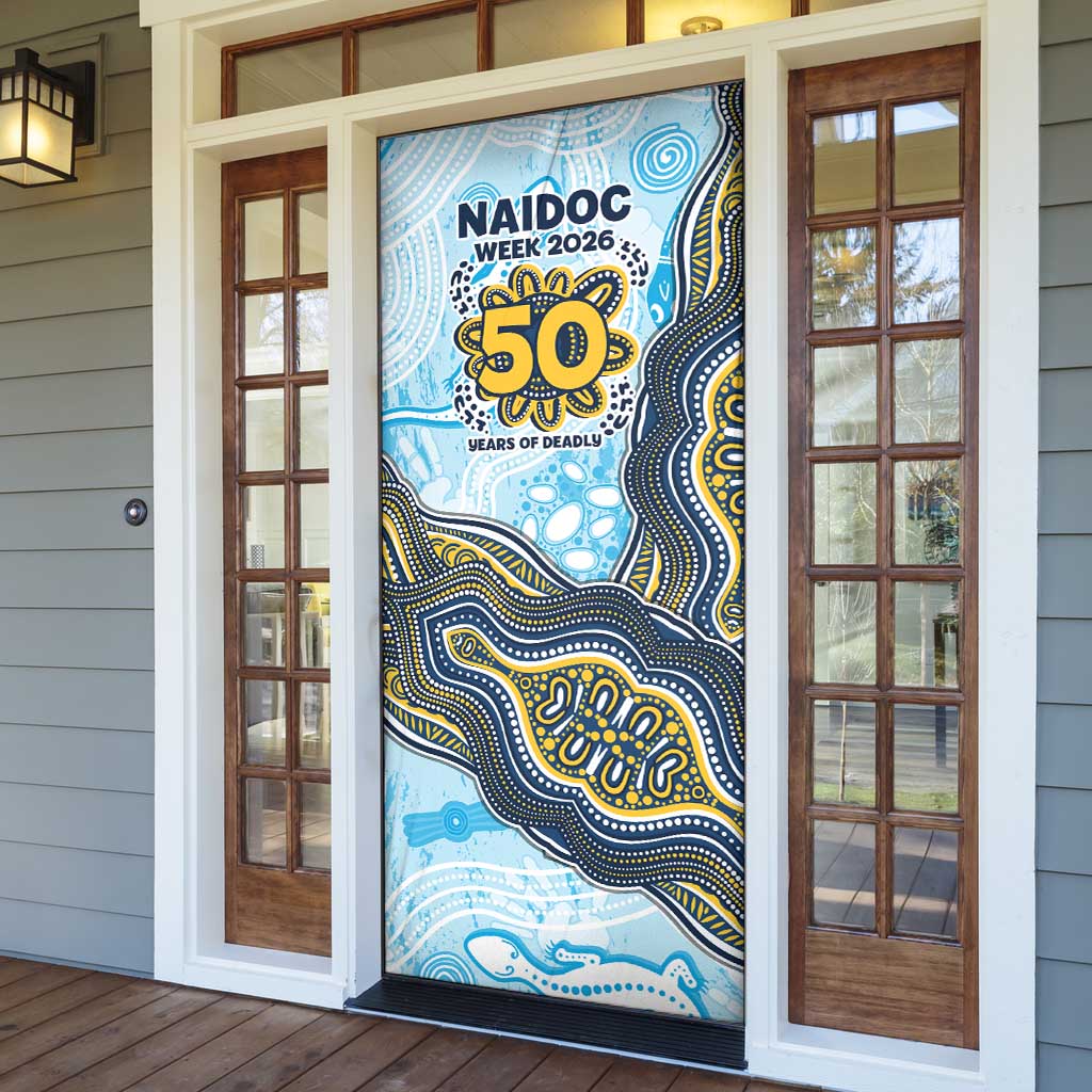 Gold Coast Titans NAIDOC Week 2026 Door Cover First Nations of Australia Aboriginal Mascot Rugby