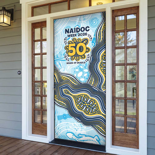 Gold Coast Titans NAIDOC Week 2026 Door Cover First Nations of Australia Aboriginal Mascot Rugby