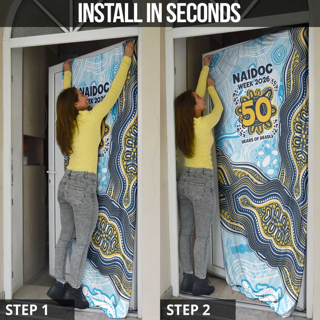 Gold Coast Titans NAIDOC Week 2026 Door Cover First Nations of Australia Aboriginal Mascot Rugby